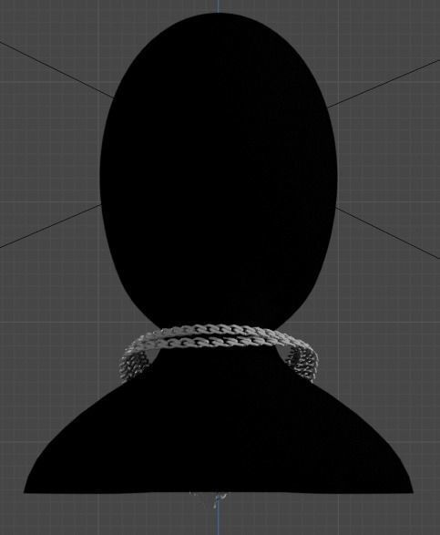 Explore our extensive collection of Cuban Chain Low-poly 3D model_2