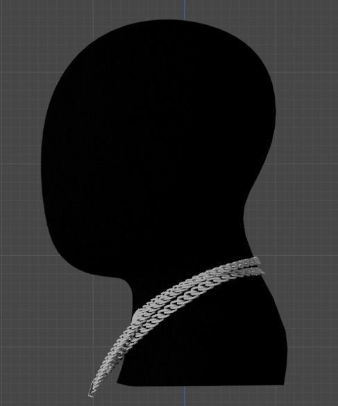 Explore our extensive collection of Cuban Chain Low-poly 3D model_1