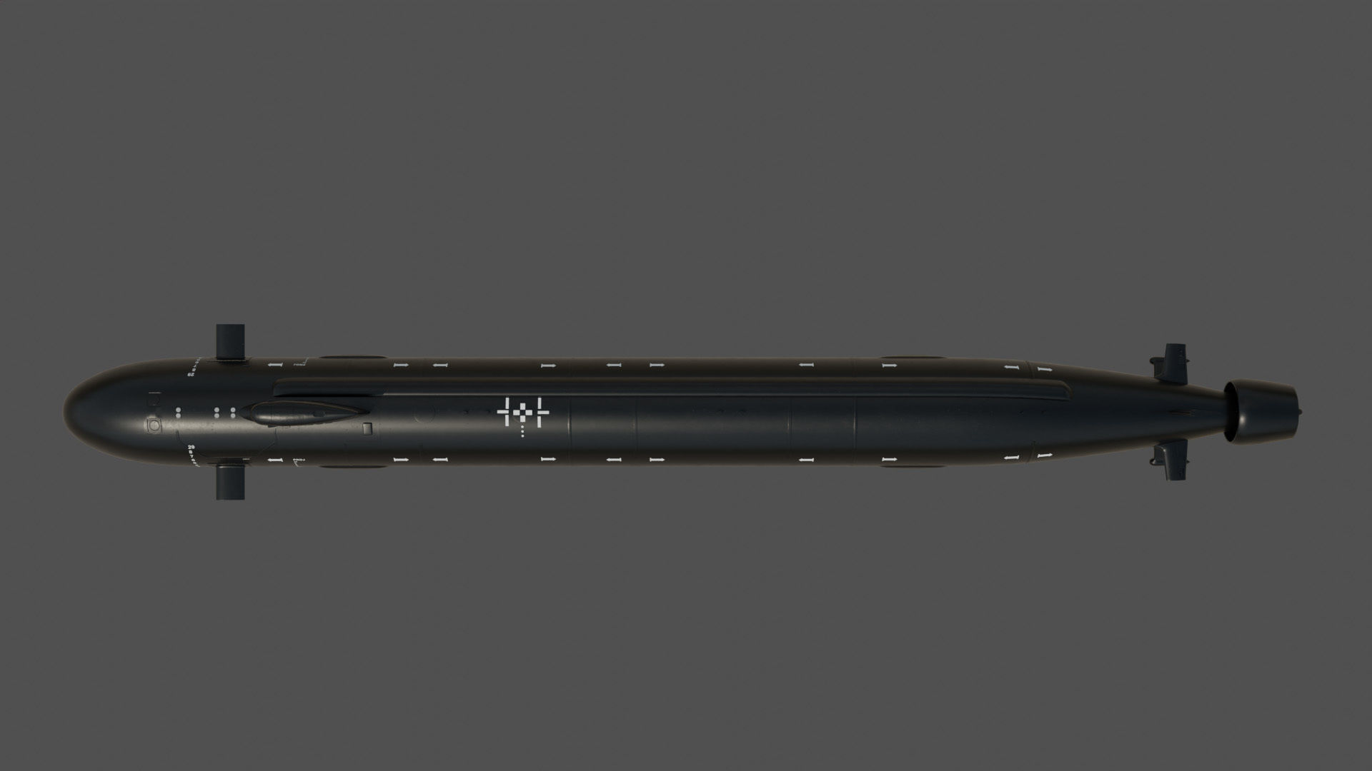 US Submarine Virginia SSN-774 Low-poly 3D model_5