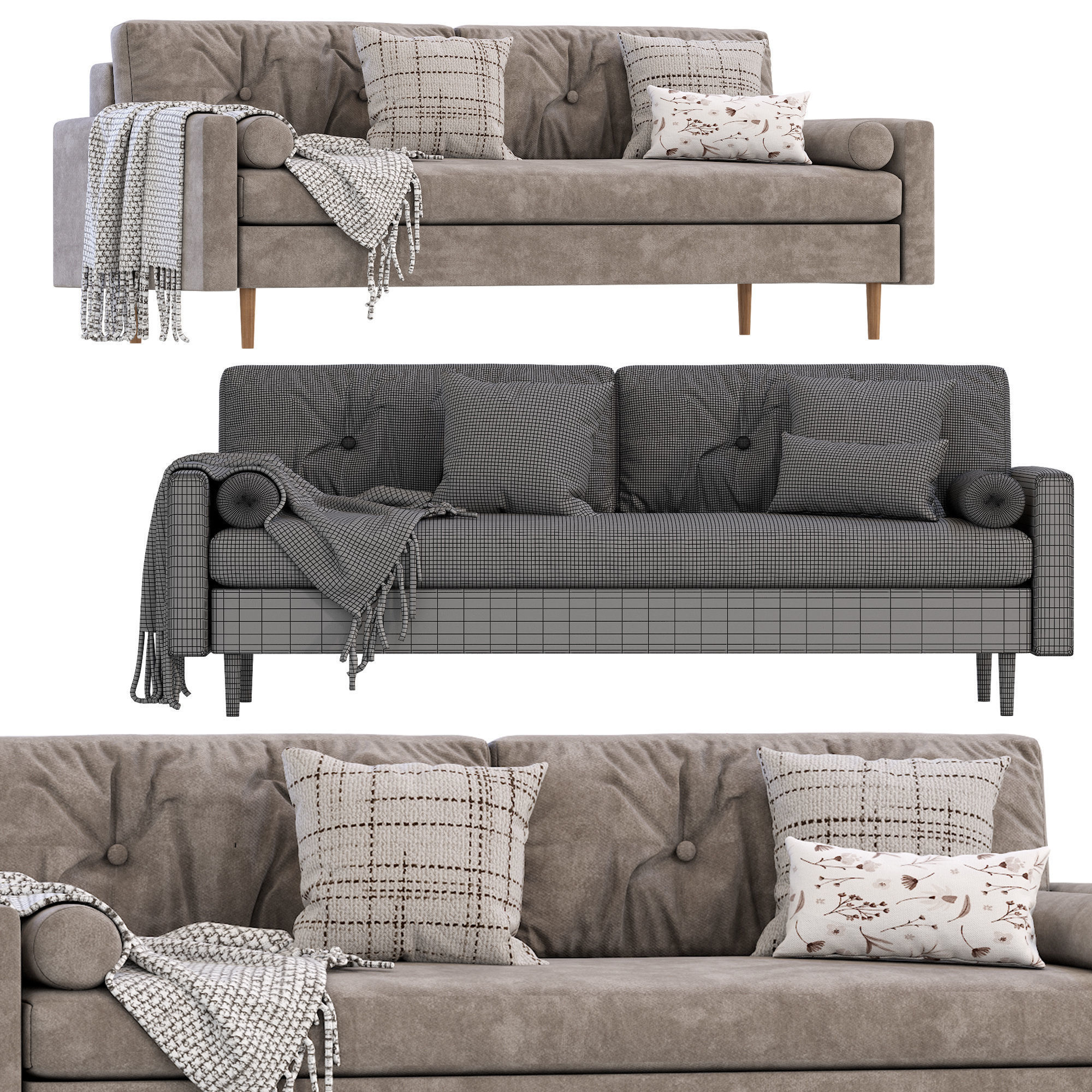 Numo Sofa by Divan ru 3D model_3