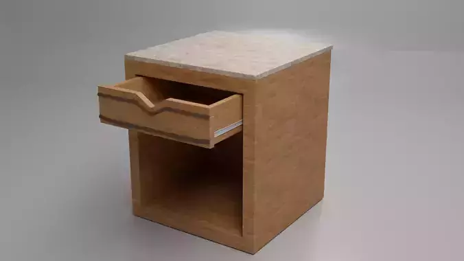 High-Quality 3D Model of a Modern Small Table