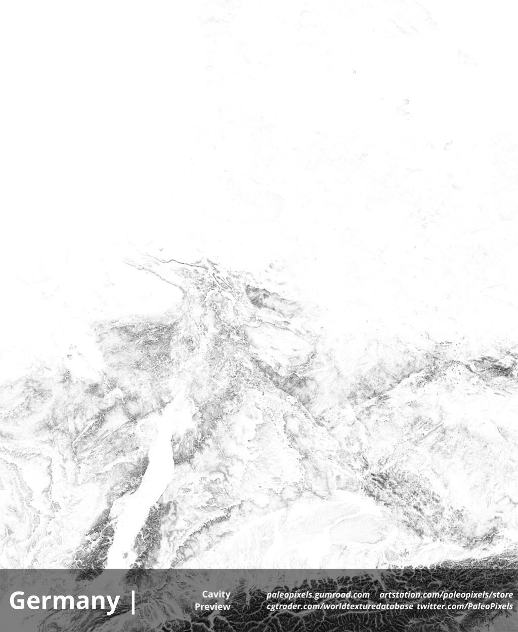 Germany Occlusion Thickness Cavity Curvature High res Maps Texture