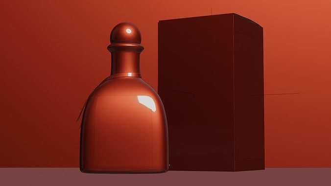 Tequila Patron Silver Low-poly 3D model 4