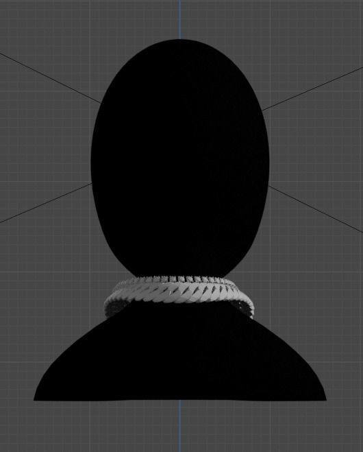 Intricate Details in Three Dimensions Cuban Chain Low-poly 3D model_2