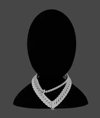 Intricate Details in Three Dimensions Cuban Chain