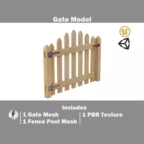Modular Fence Gate - Arched Colonial Gothic Picket Fence Gate