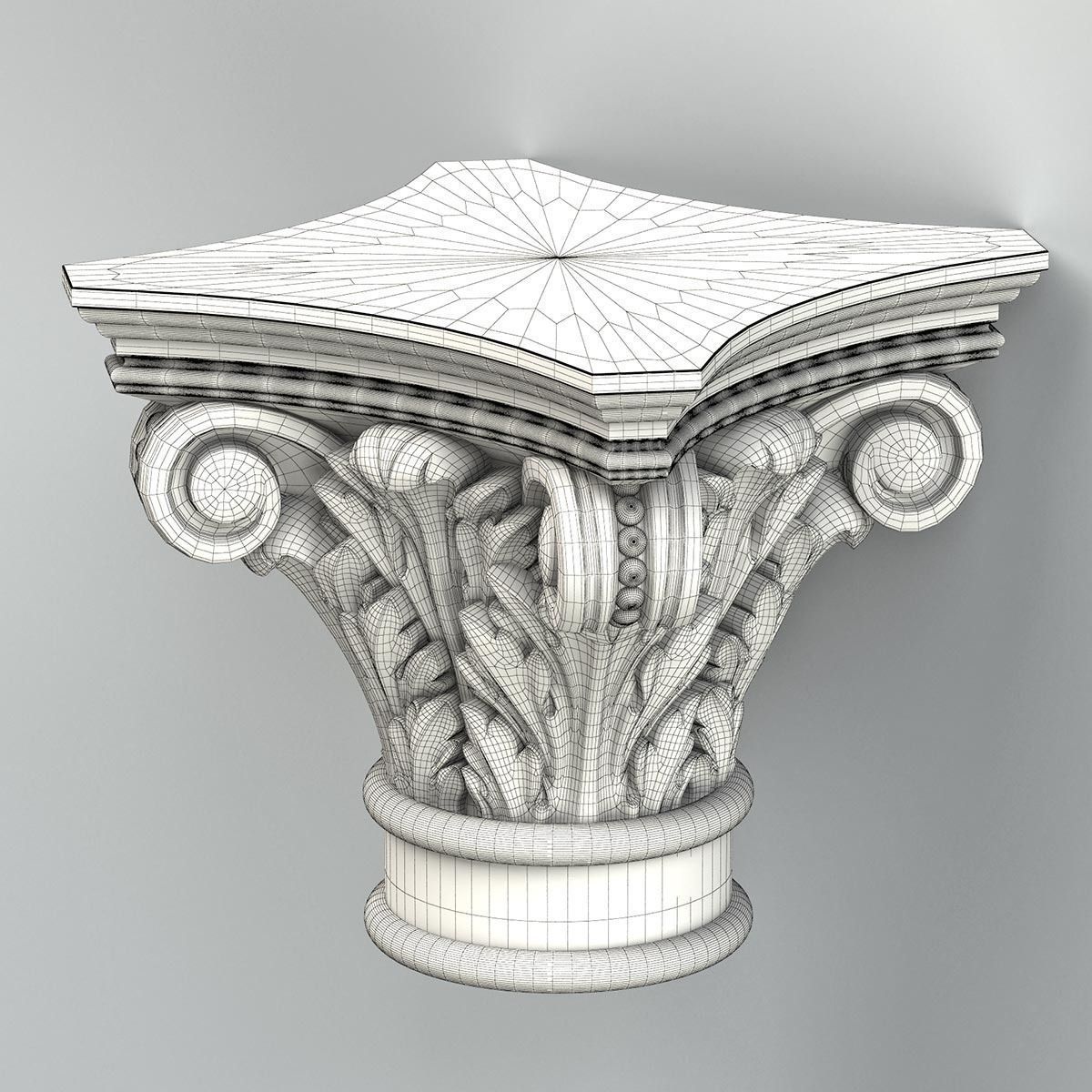 Column Capital 008 3D model_10