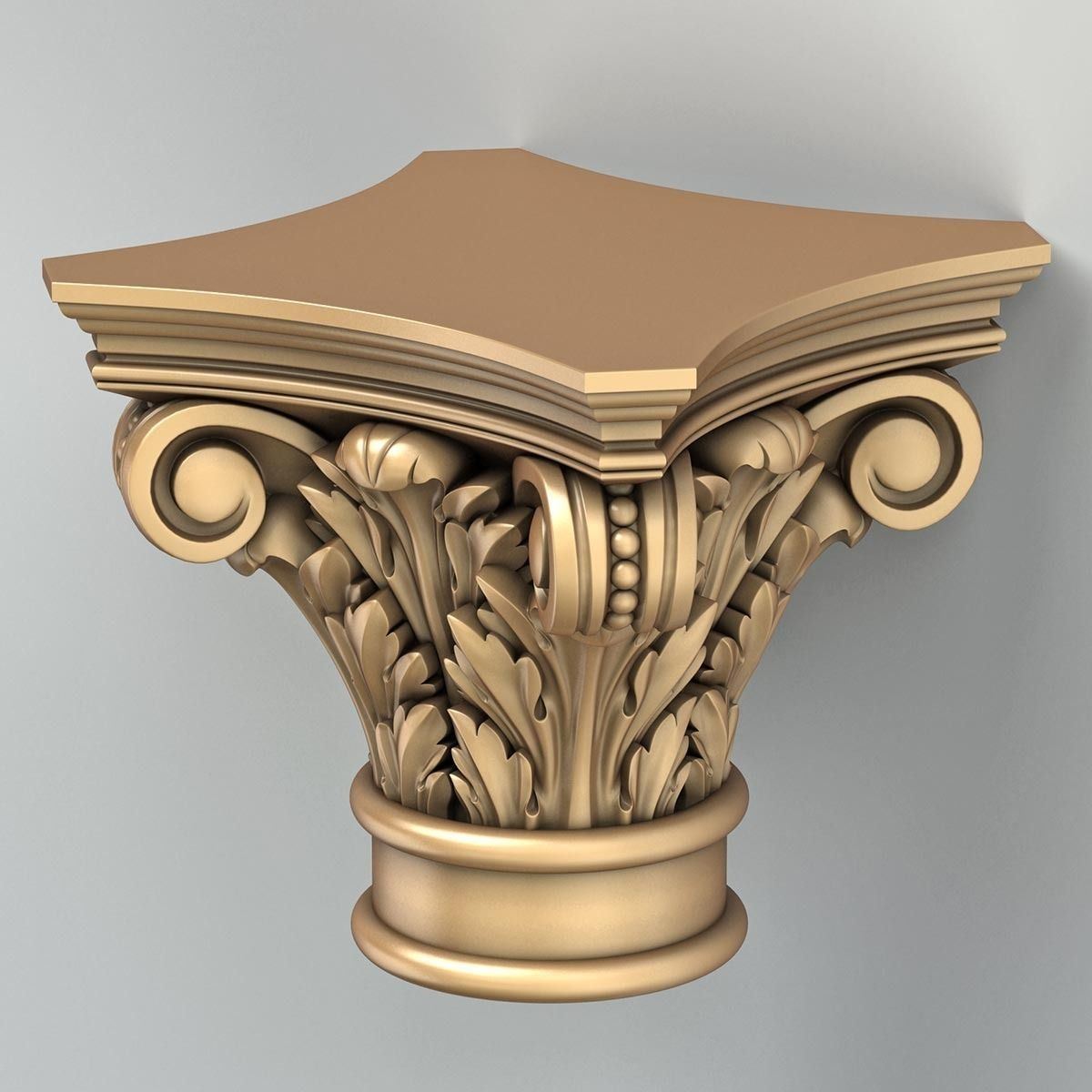 Column Capital 008 3D model_4