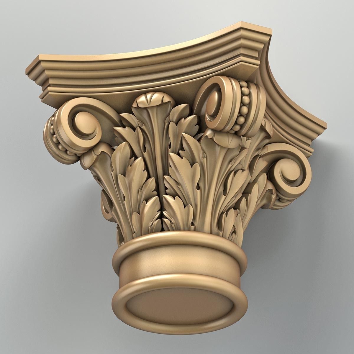 Column Capital 008 3D model_6