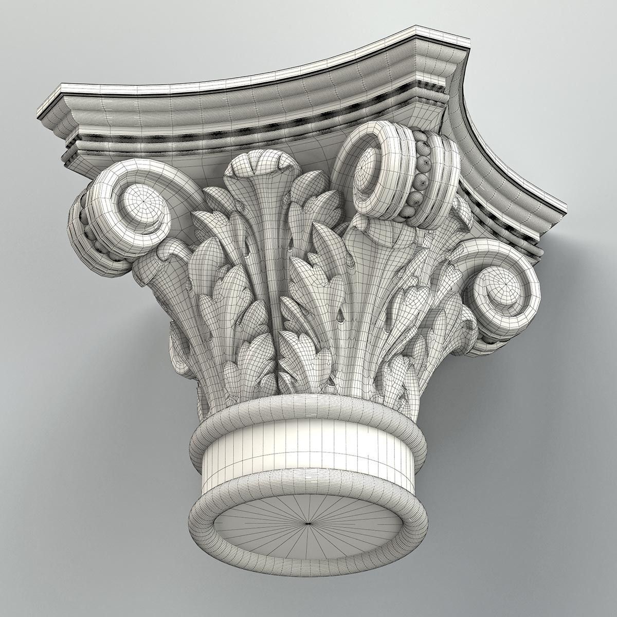Column Capital 008 3D model_11