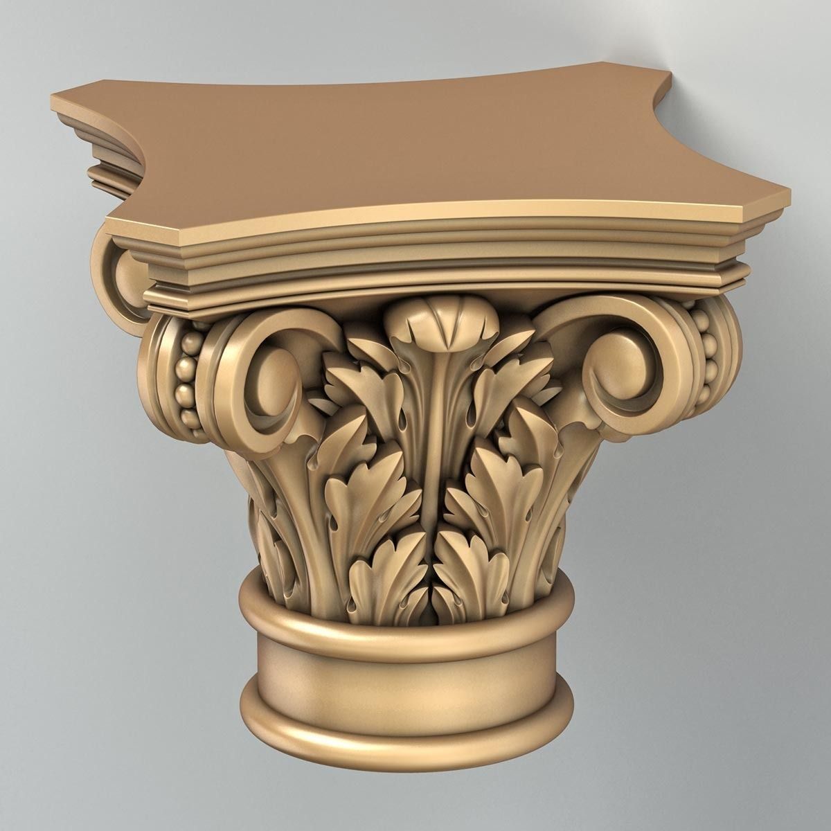 Column Capital 008 3D model_5