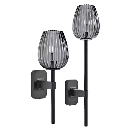 Astro lighting tacoma single-single grande tulip ribbed glass