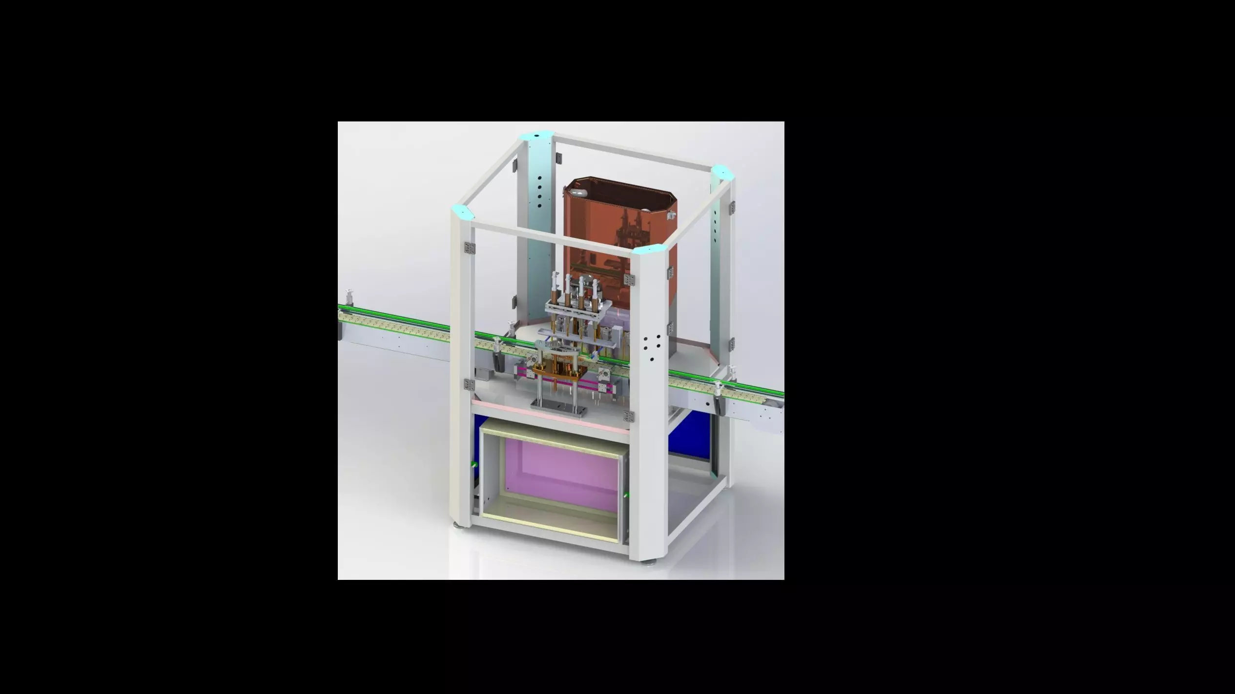 Automatic filling machine  3D model_0