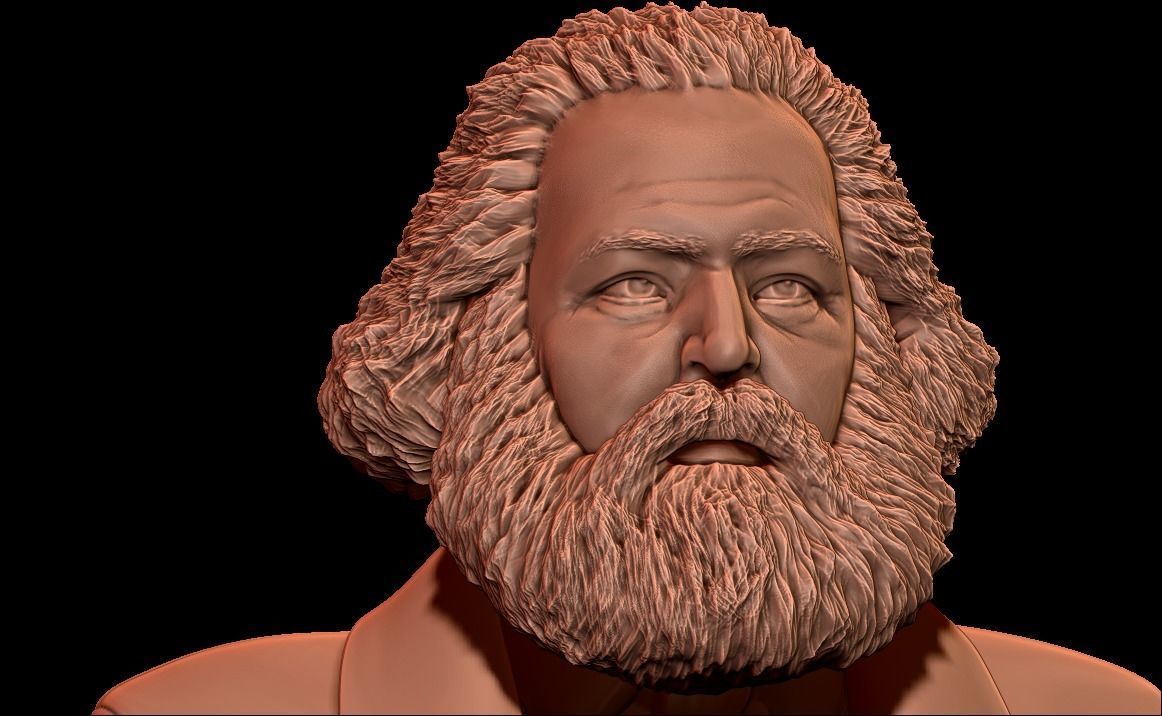 KARL MARX BUST 3D print model_1