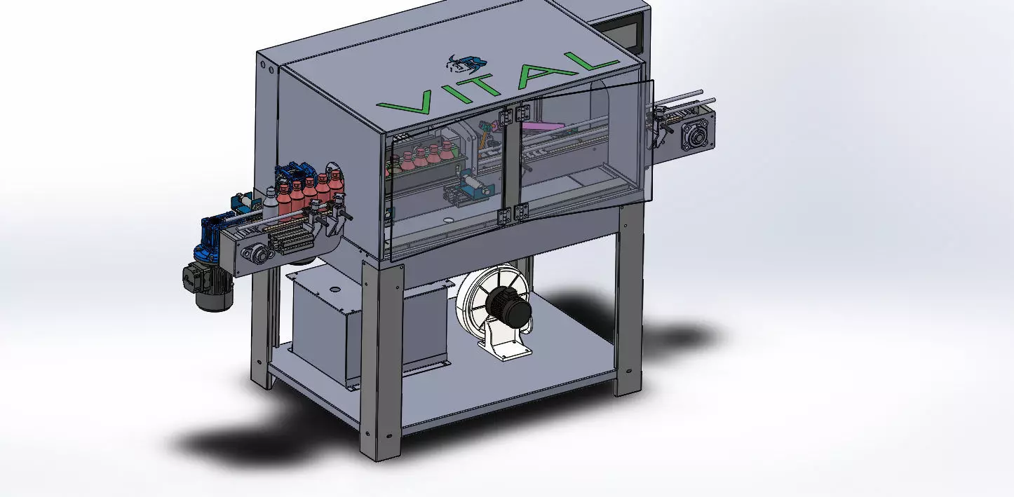 RINCEUSE AUTOMATIQUE DES BOUTEILLES 3D model_0