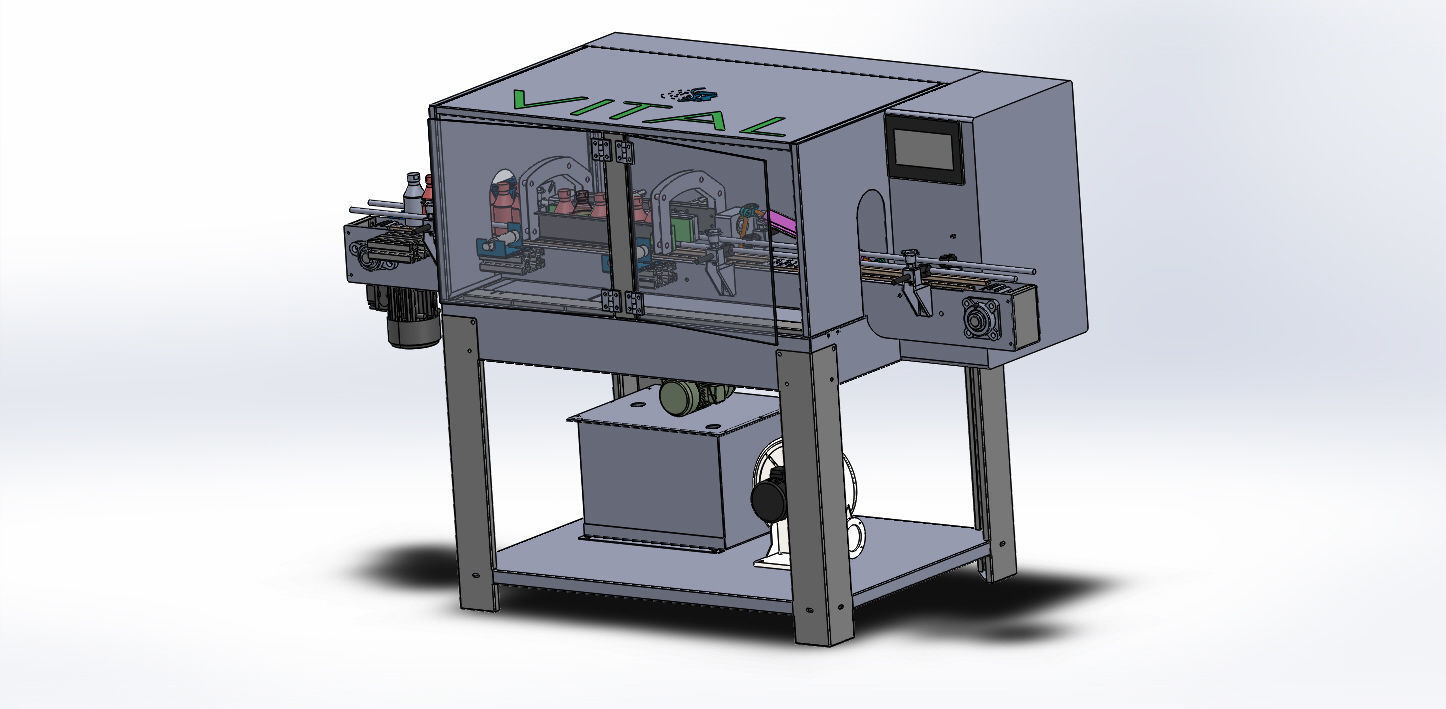 RINCEUSE AUTOMATIQUE DES BOUTEILLES 3D model_1