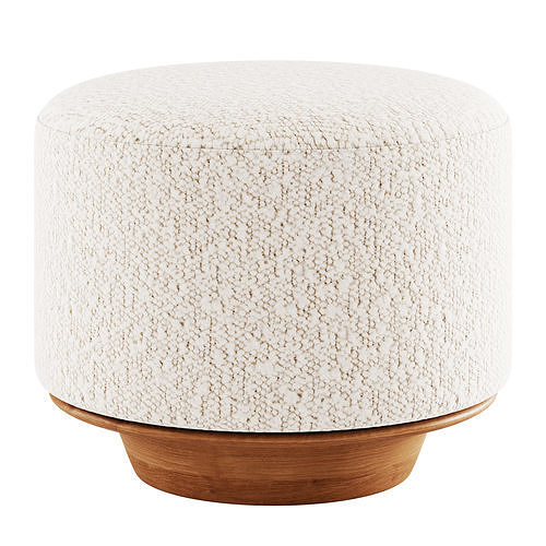 Nico Bench and Ottoman By Demuro Das 3D model 4