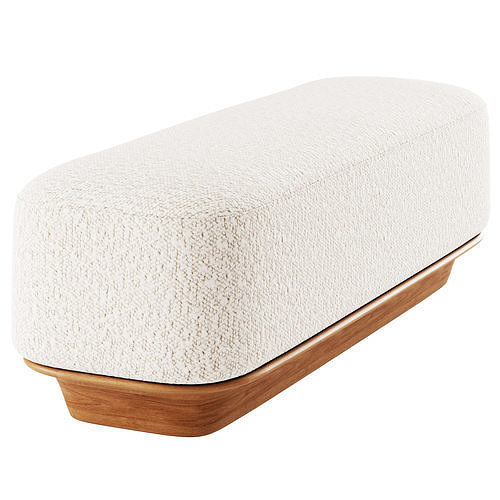 Nico Bench and Ottoman By Demuro Das 3D model 3