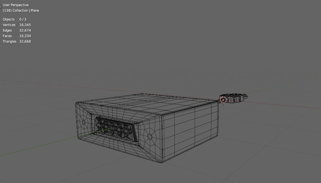 VGA to HDMI Free low-poly 3D model_9