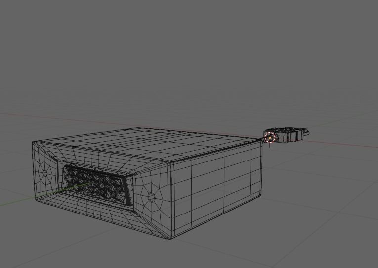 VGA to HDMI Free low-poly 3D model_8