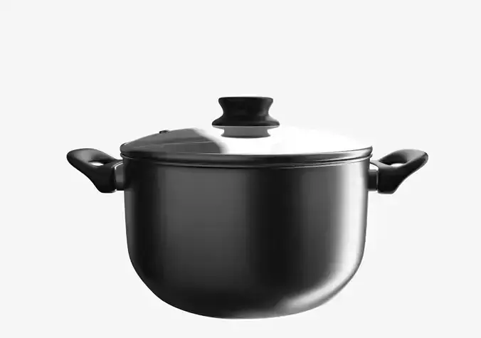 Cooking Pot 5L Low-poly 3D model