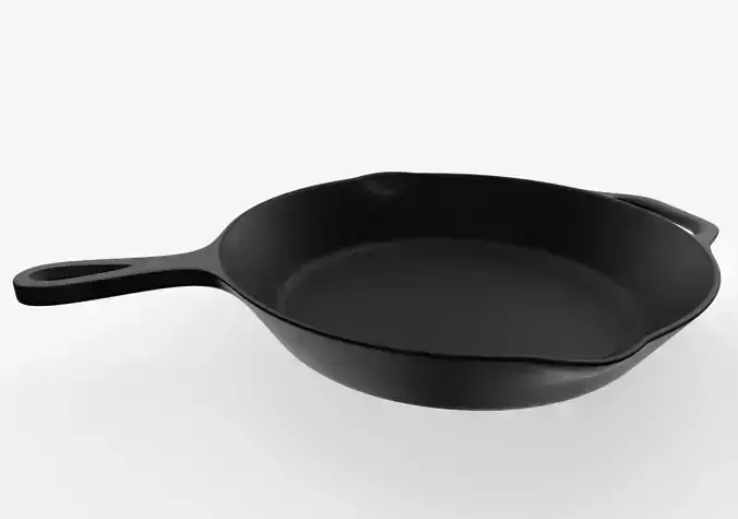 Frying Pan Low-poly 3D model
