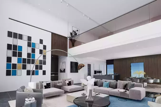 Modern minimalist villa