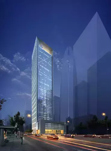 3Dmax fashion city commercial square building 430