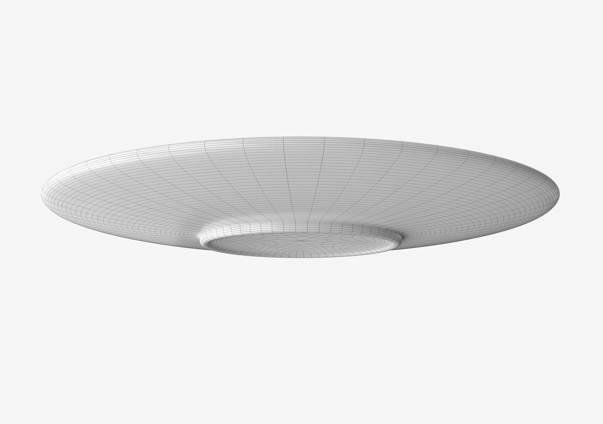 Saucer Free low-poly 3D model_3
