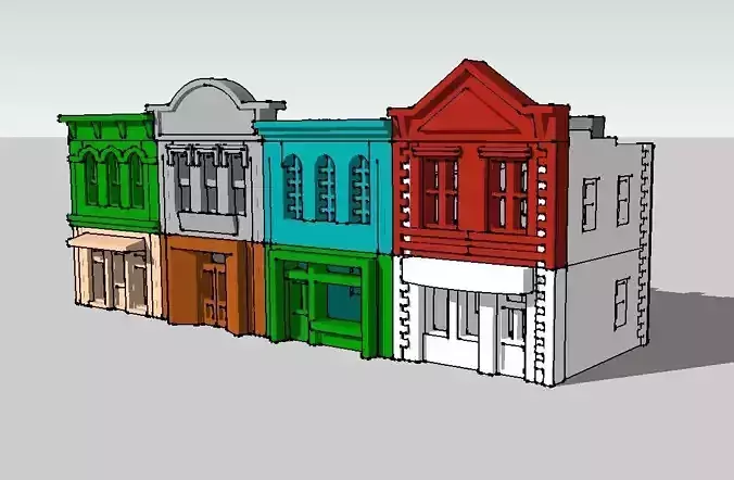 City Shop Set by Outland Models 3D Printable