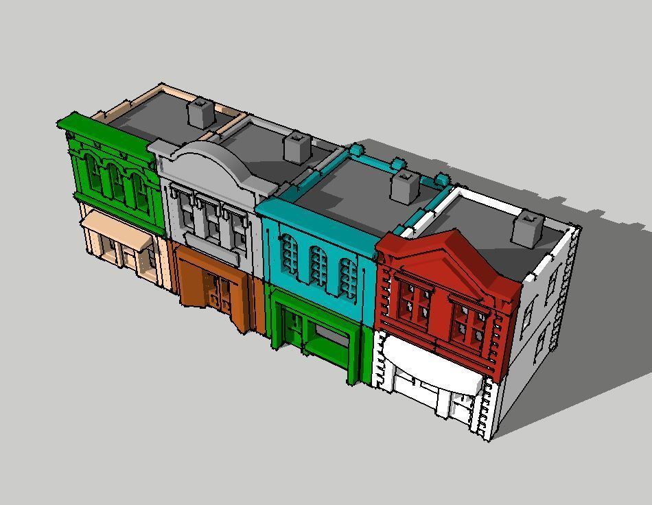 City Shop Set by Outland Models 3D Printable 3D print model_2