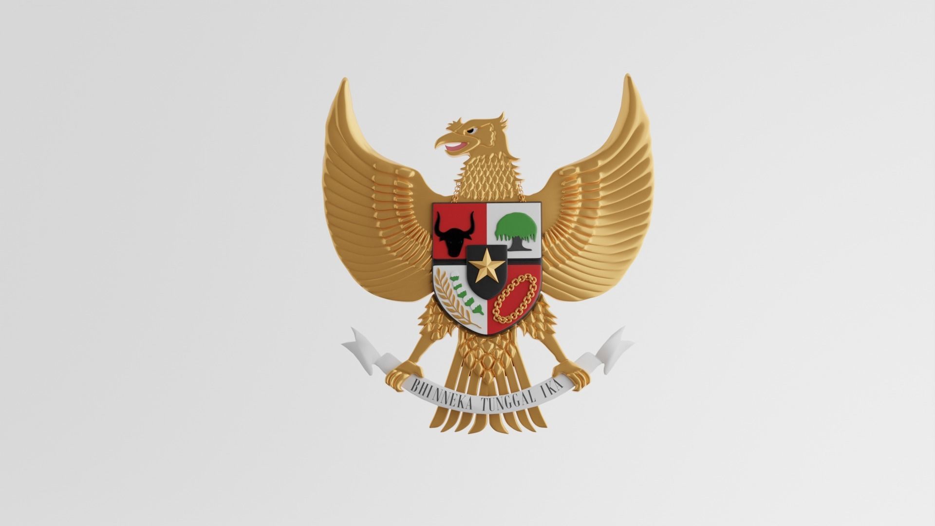 Garuda pancasila 3d model cgtrader