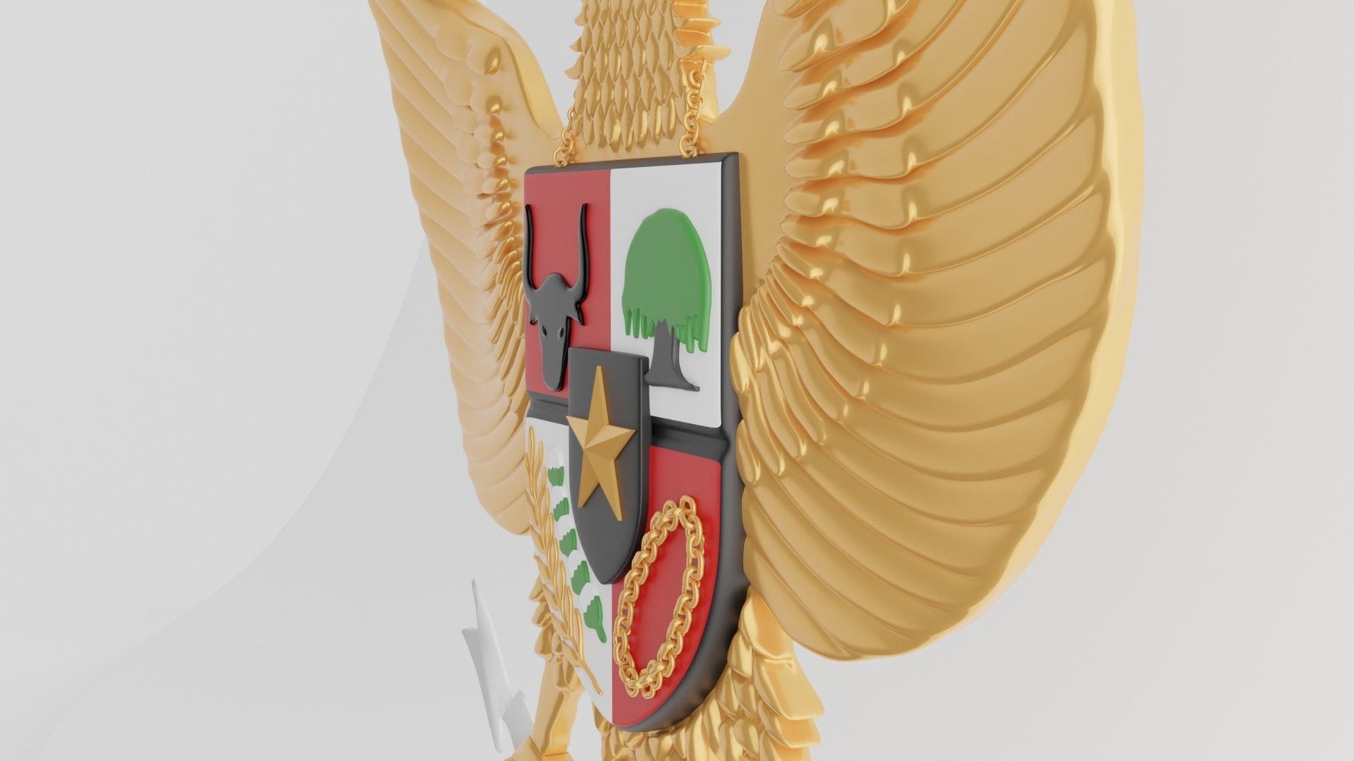 Garuda pancasila 3d model cgtrader