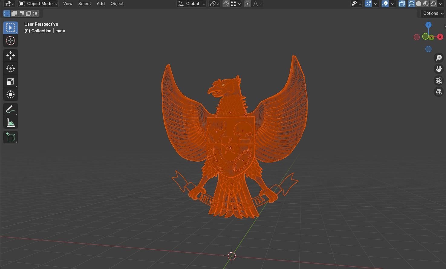 Garuda pancasila 3d model cgtrader