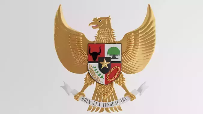 Garuda Pancasila 3D model