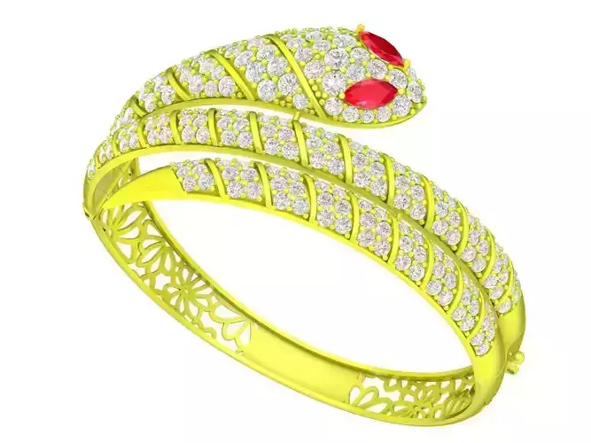 6480 Luxury Snake Diamond Women Bangle