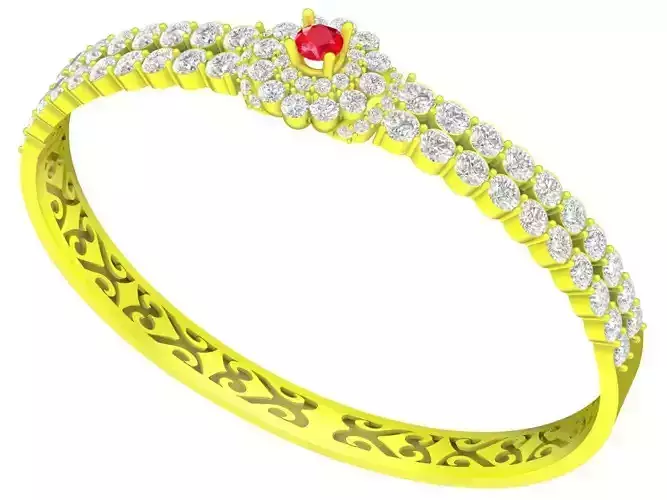 6496 Luxury HongKong Style Diamond Women Bangle