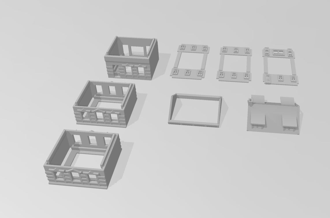Half Timbered House by Outland Models 3D Printable 3D print model_4