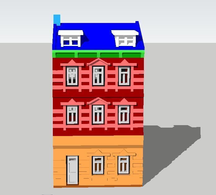 Half Timbered House by Outland Models 3D Printable 3D print model_3