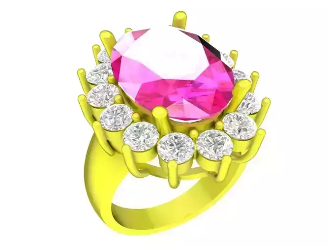 6505 Asian Diamond Women Ring 