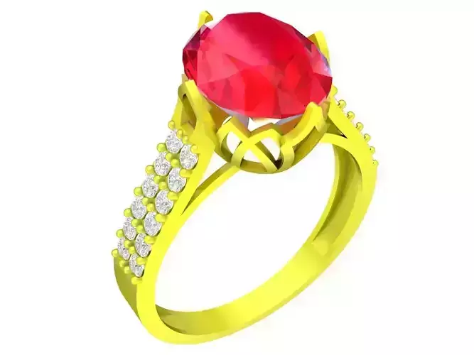 6506 Oval Ruby Women Ring