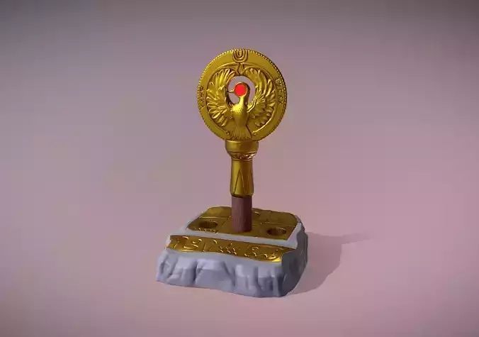 Indiana Jones Ra Staff model for 3D print