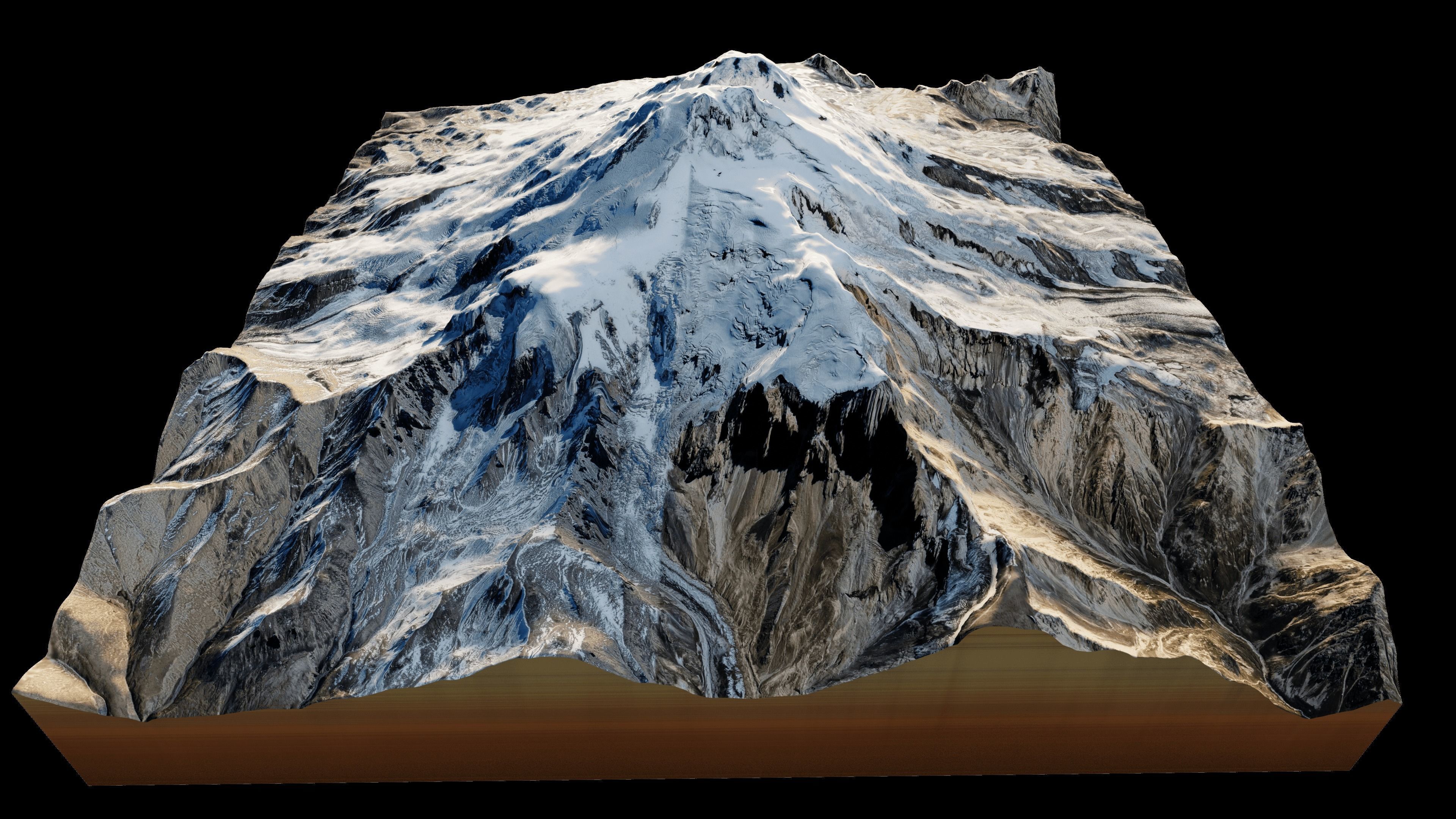 Mount Elbrus 3d Terrain model 3D model_8