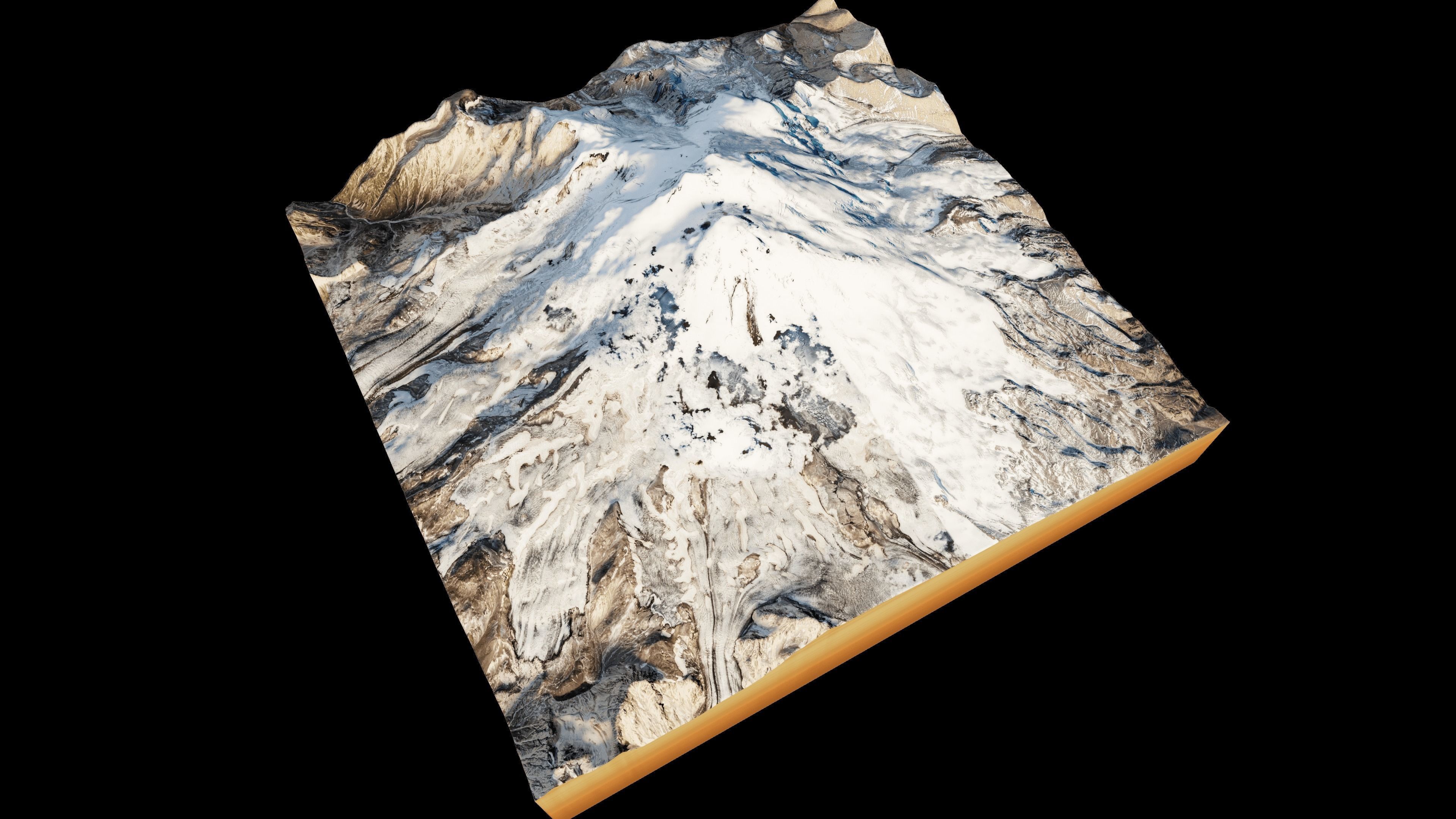Mount Elbrus 3d Terrain model 3D model_1
