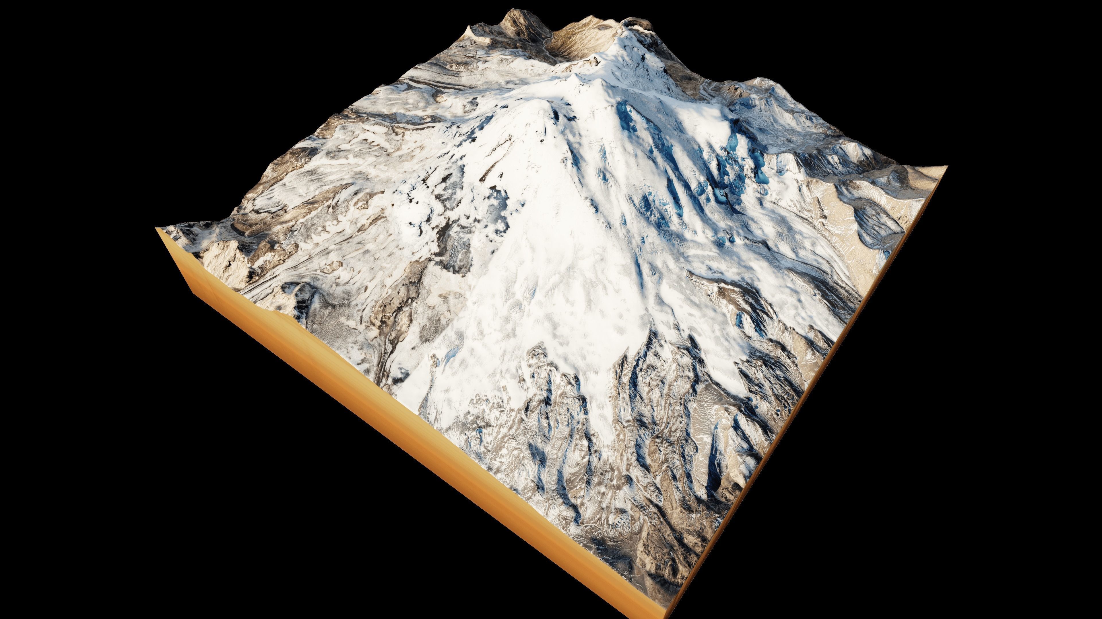 Mount Elbrus 3d Terrain model 3D model_4