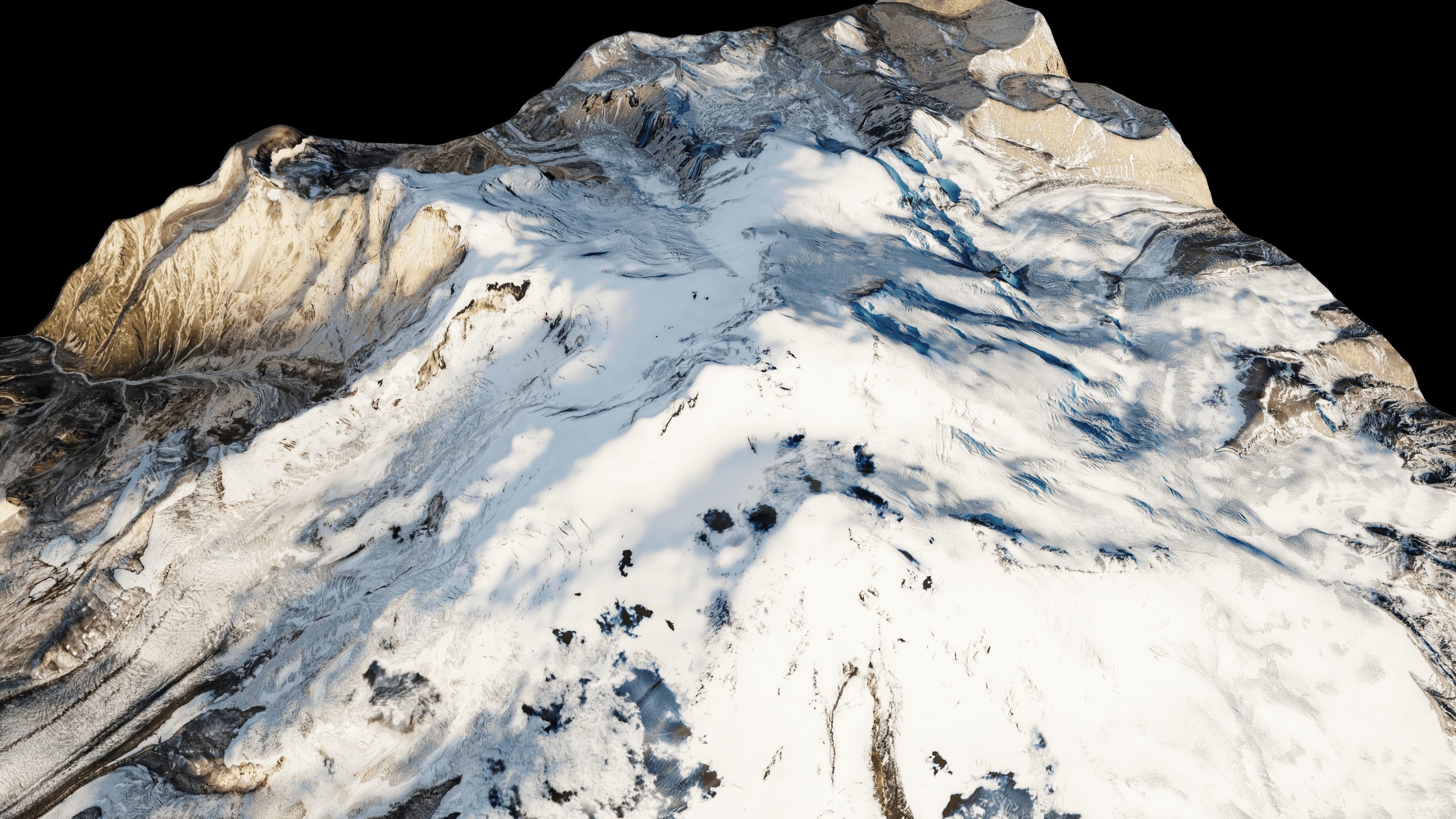 Mount Elbrus 3d Terrain model 3D model_2
