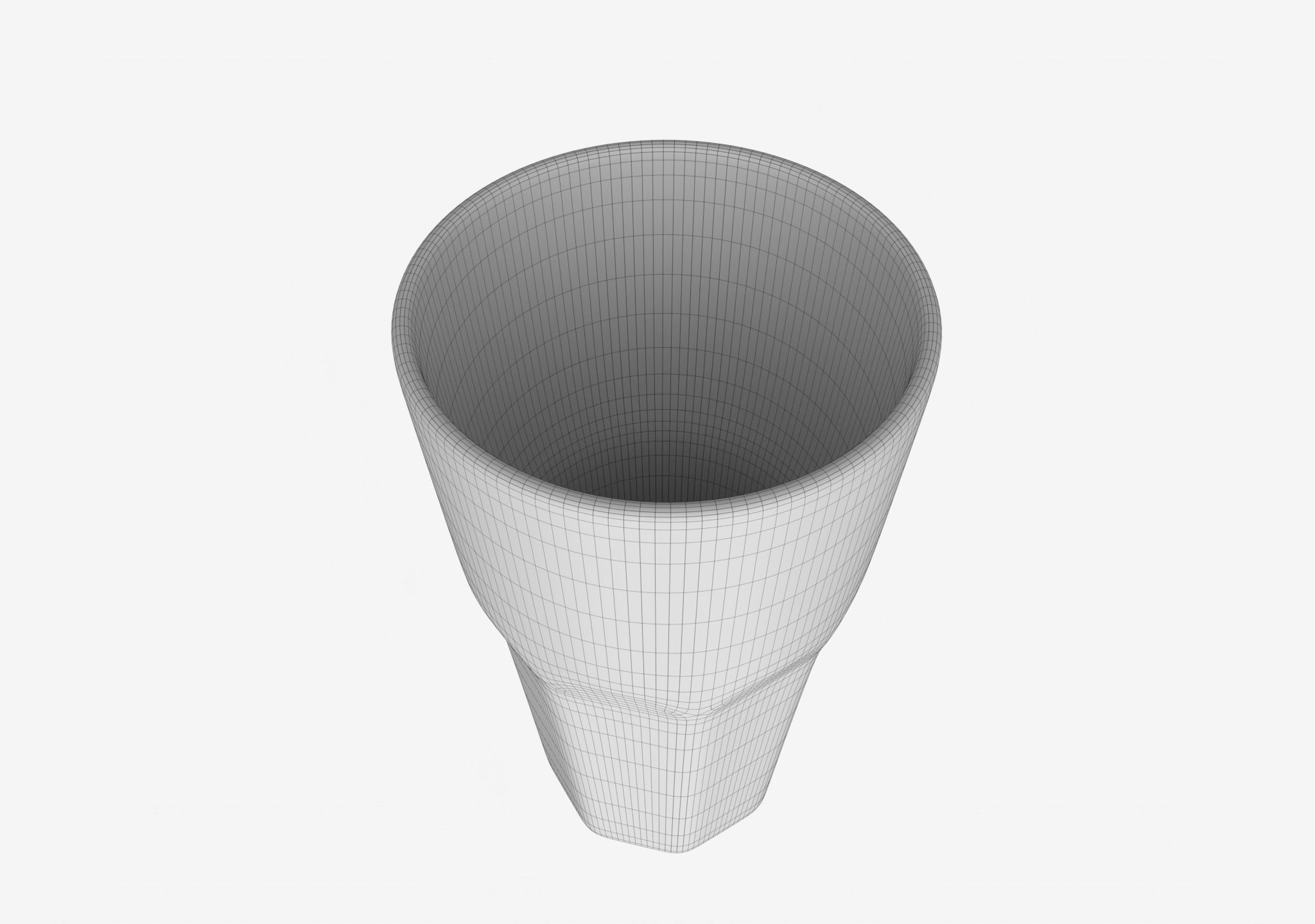 Glass Cup Low-poly 3D model_4