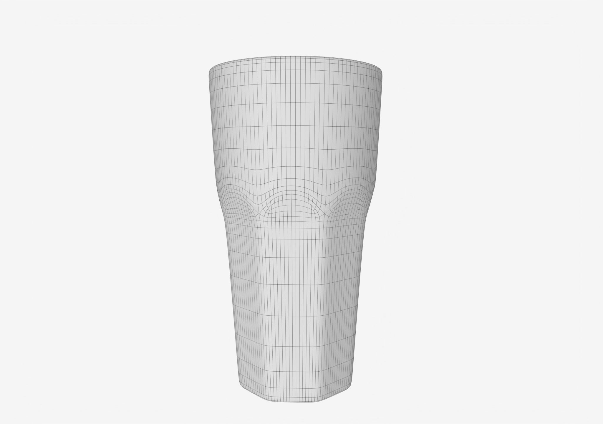 Glass Cup Low-poly 3D model_2