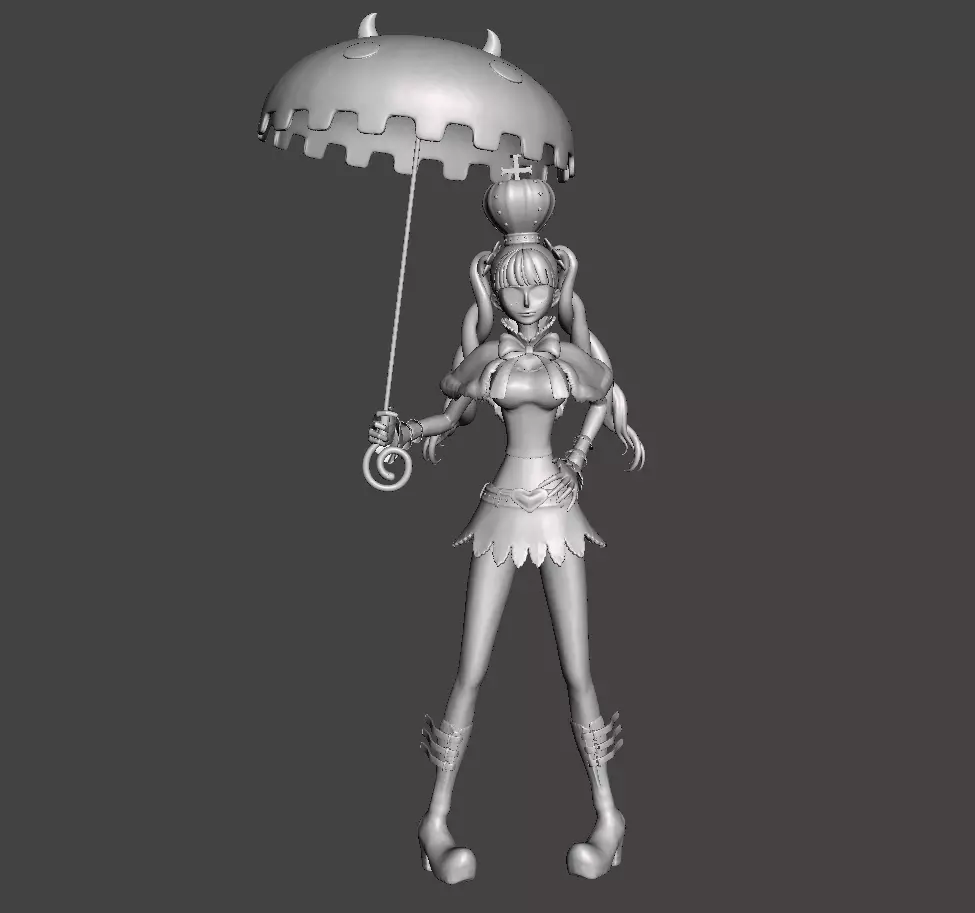 Ghost Princess Perona - Thriller bark 3D Model 3D print model_0