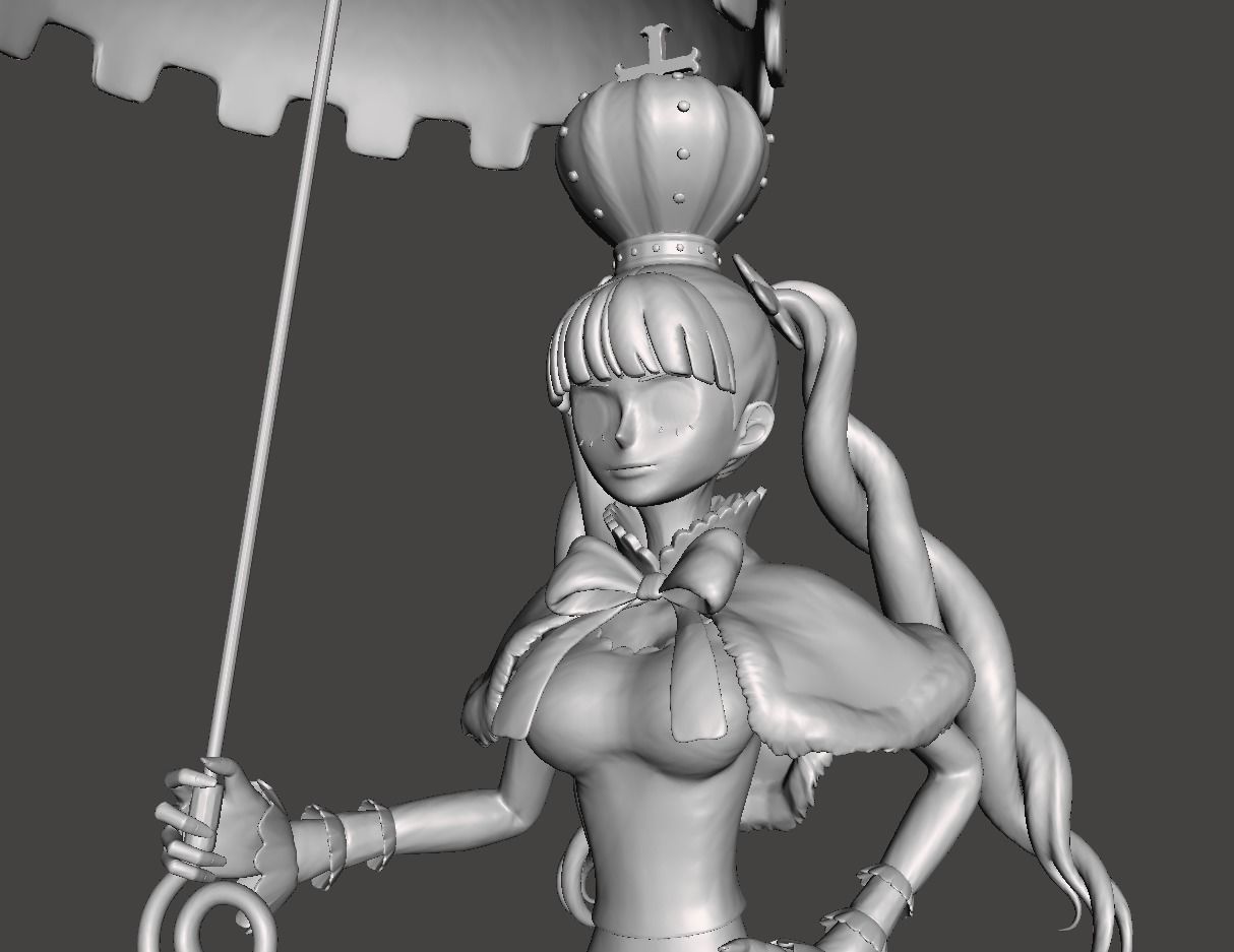 Ghost Princess Perona - Thriller bark 3D Model 3D print model_1